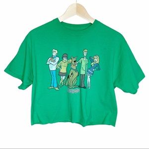Scooby Doo Y2K Green Cropped Graphic Tee